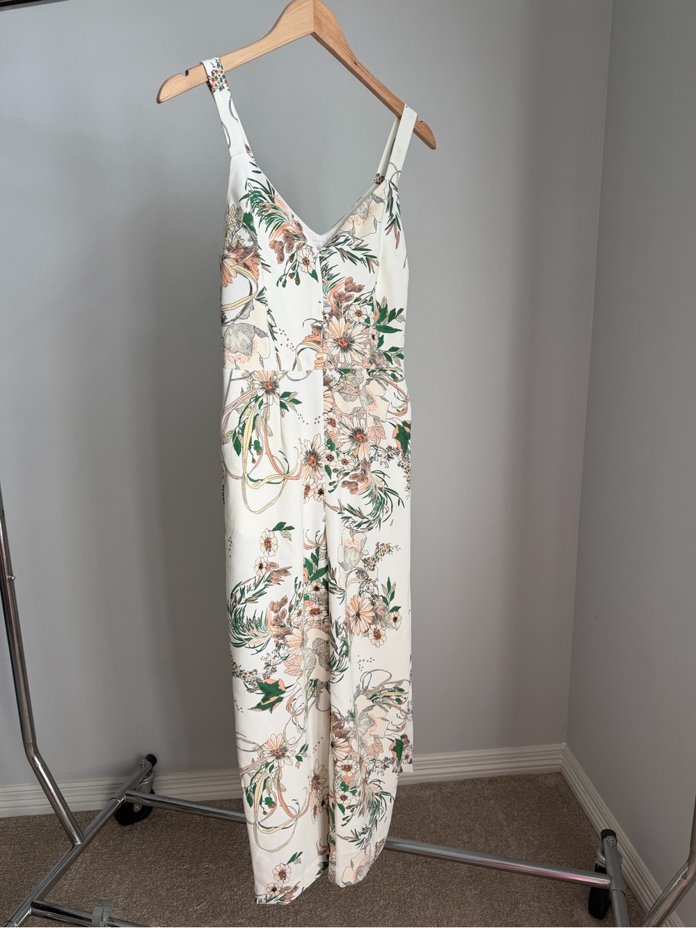 Aritzia Little Moon Floral Petunia Jumpsuit